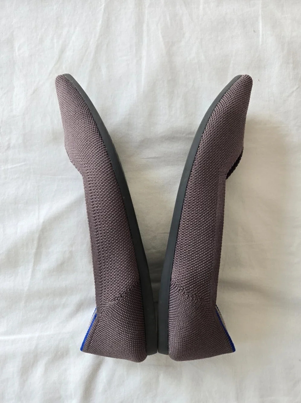 Rothy's The Point Flats Mauve Purple Brown Size 8.5